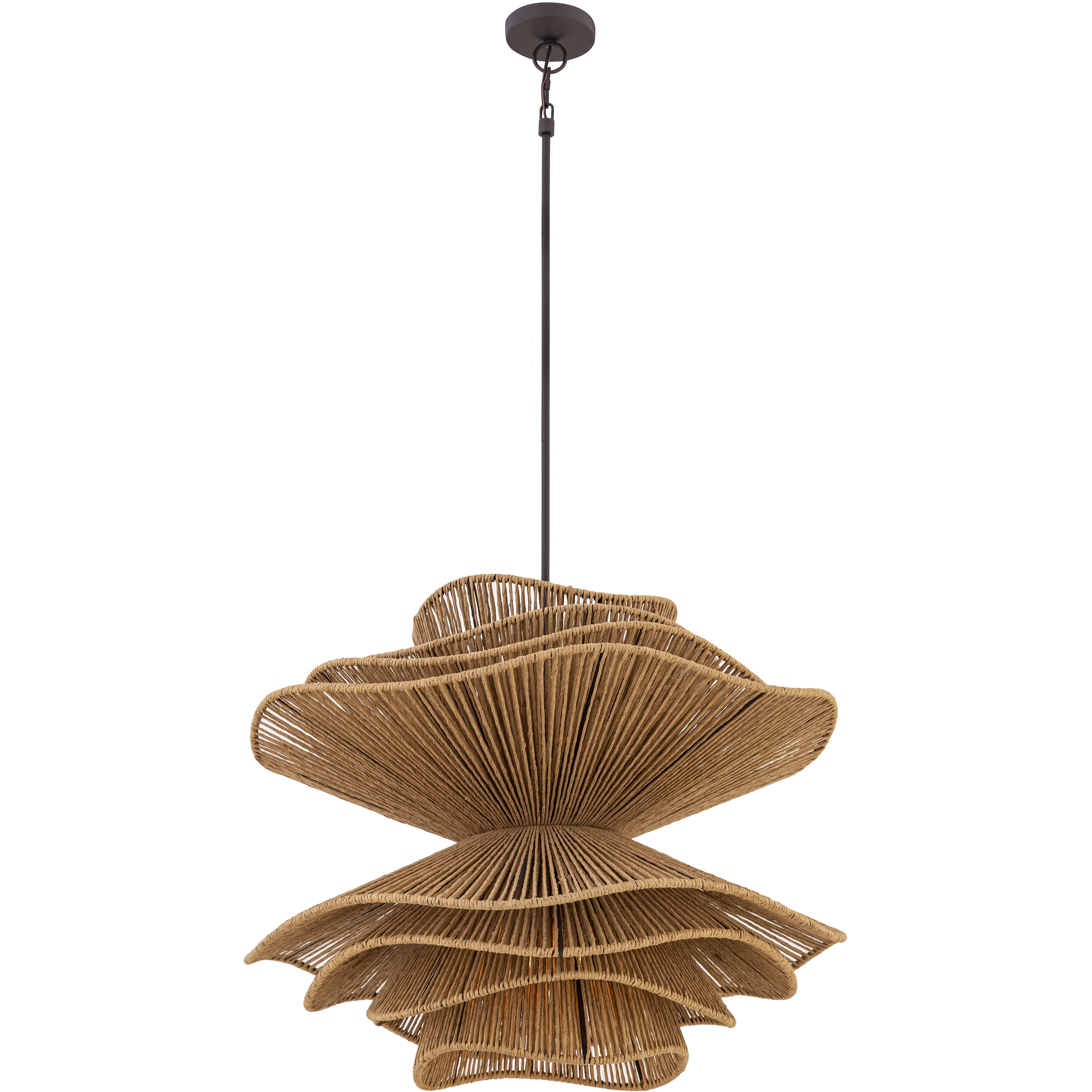 Mireth 6 Light 30 inch Dark Bronze Pendant Ceiling Light