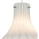 Coastal Scallop 1 Light 8 inch Satin Nickel Mini Pendant Ceiling Light in Opal White with Clear Glass