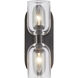 Lucian 2 Light 3.63 inch Urban Bronze Bath Vanity Light Wall Light
