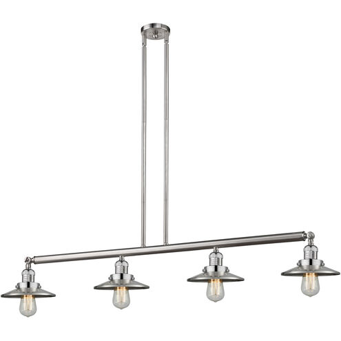 Franklin Restoration Railroad LED 52.63 inch Brushed Satin Nickel Island Light Ceiling Light, Franklin Restoration