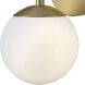 Julep LED 7.25 inch Lacquered Brass Bath Light Wall Light