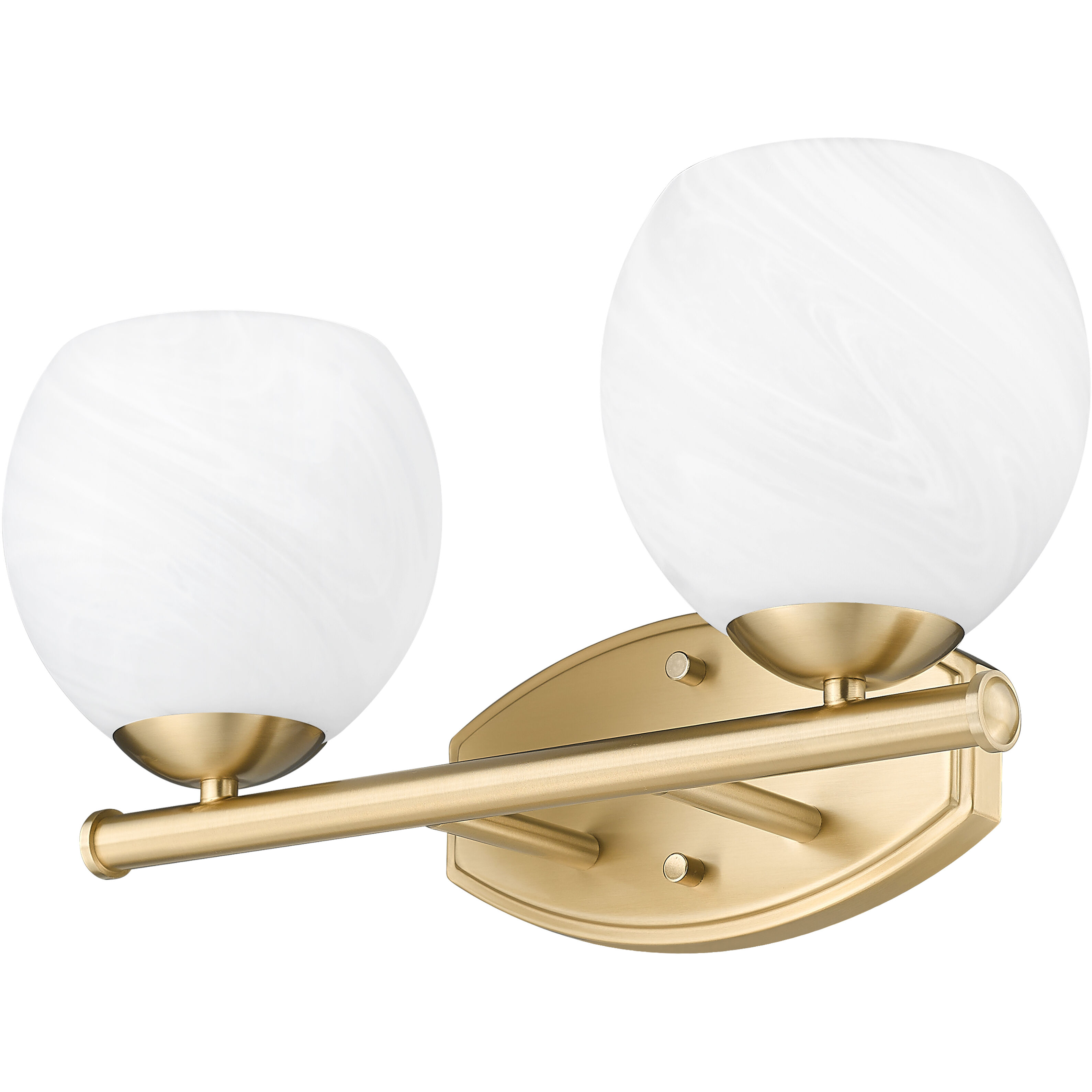 Colette Vanity Wall Light in Modern Gold