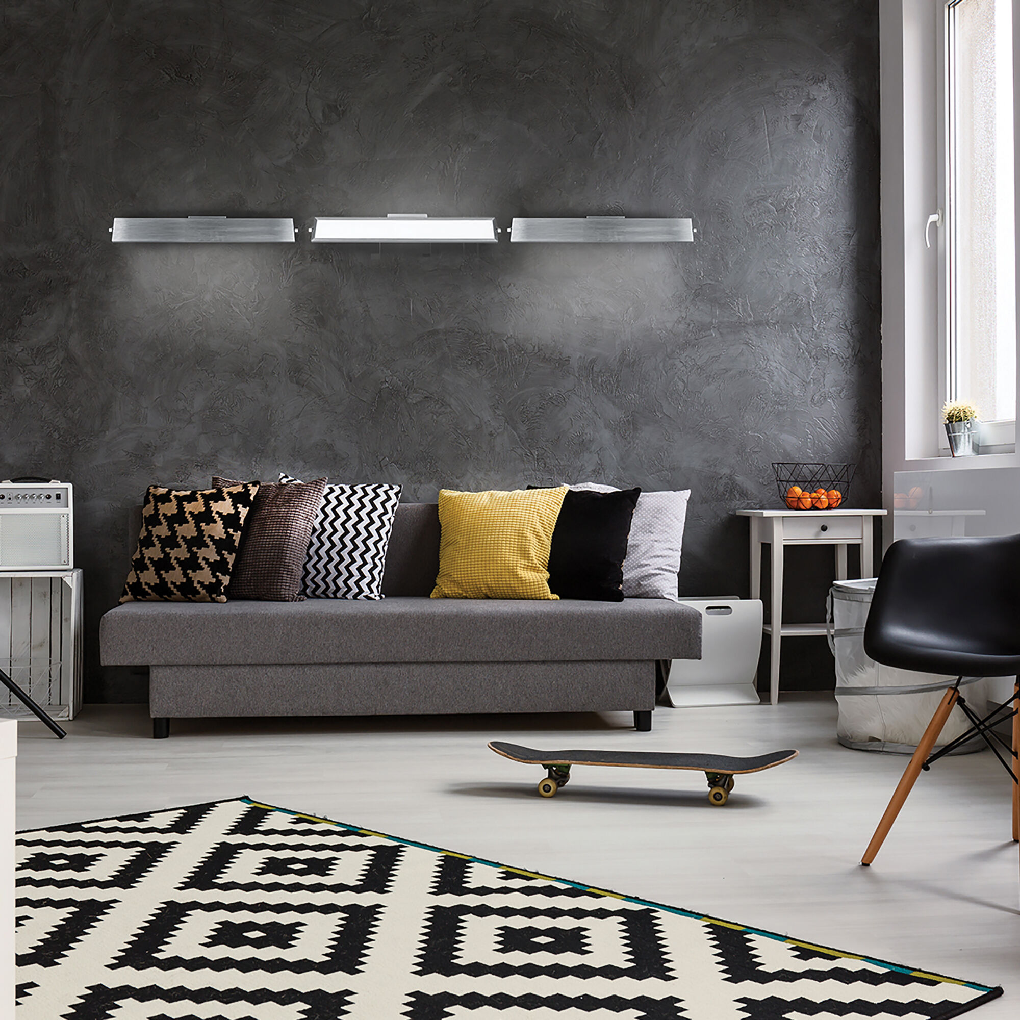 Line LED 24 inch Brushed Aluminum Bath Vanity & Wall Light, dweLED