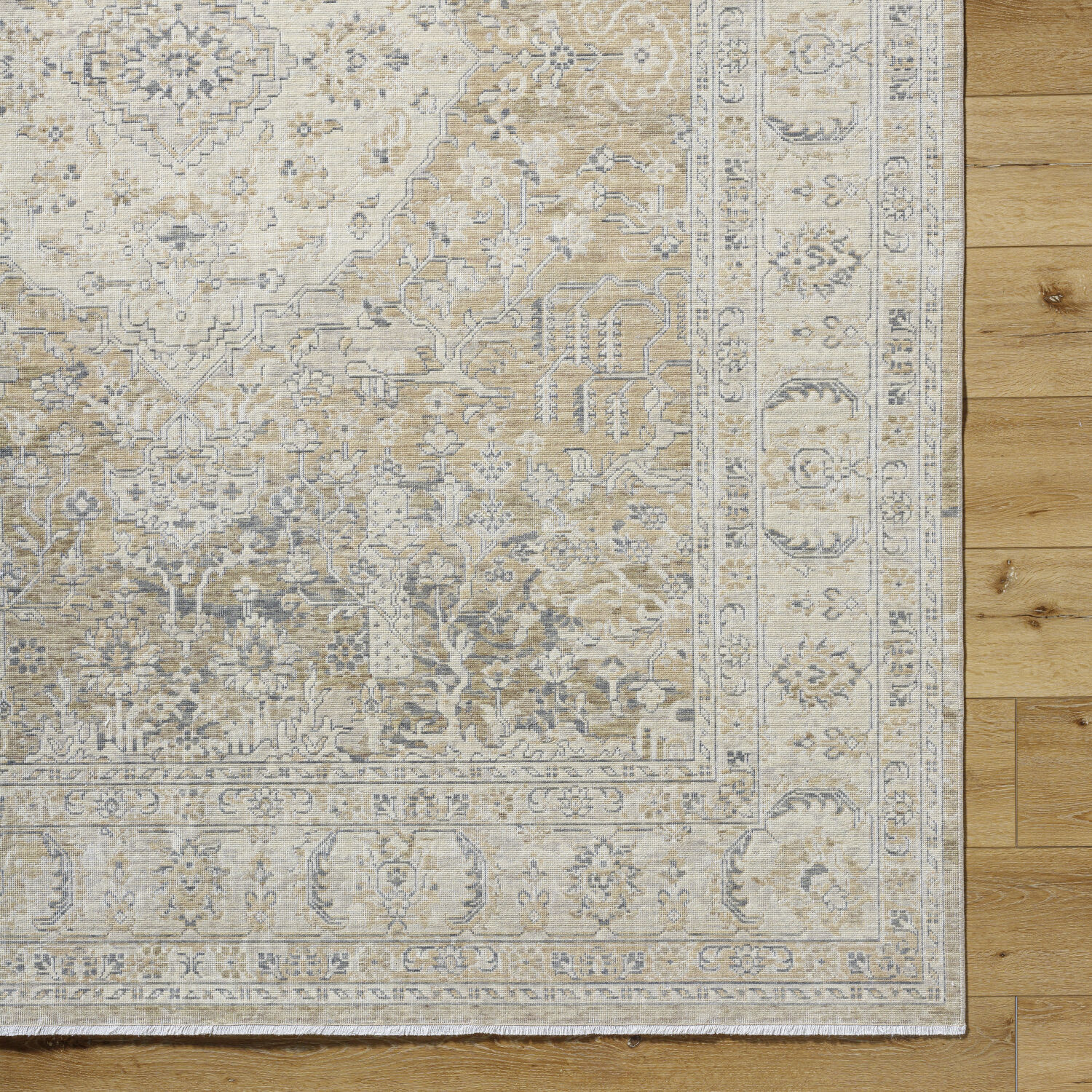 Once Upon a Time 118.11 X 35.04 inch Ivory / Light Gray / Gray / Tan / Light Brown Machine Woven Rug in 3 x 10