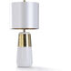Almanzi 30.5 inch 150.00 watt Gold Foil Table Lamp Portable Light