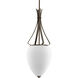 Rave 3 Light 15 inch Forged Bronze Hall & Foyer Ceiling Light