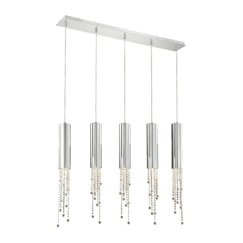 Groove 5 Light 6 inch Chrome Pendant Ceiling Light