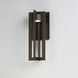Chamber LED 15.75 inch Bronze Outdoor Wall Light, dweLED