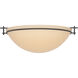 Moonband 3 Light 15.9 inch Black Semi-Flush Ceiling Light in Sand, Large