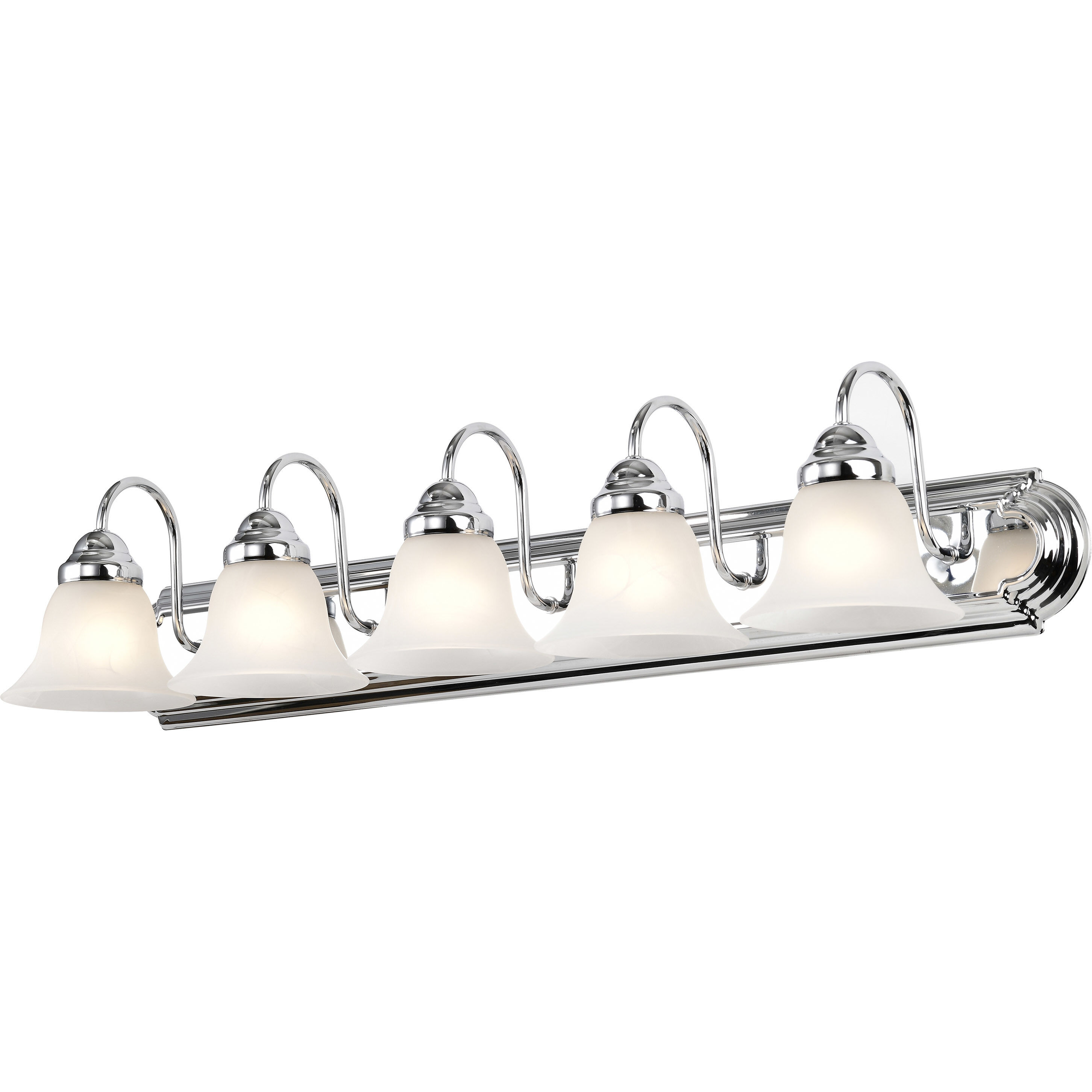 Ballerina 5 Light 36 inch Polished Chrome Vanity Light Wall Light