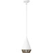 Alora Mood Daphne 1 Light 7.13 inch White and Brown Cotton Rope Pendant Ceiling Light