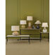 Agora 25 X 22.5 inch Natural and Rustic Bronze Side Table