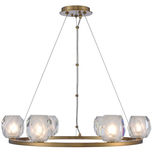 Stella LED 26 inch Winter Brass Pendant Ceiling Light