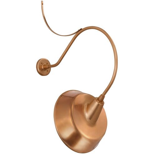 Thomas O'Brien Academy Barn Light LED 40 inch Soft Copper Anchored Larrabee Barn Light in 16" Soft Copper Tilted Bowers Shade