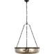 Chapman & Myers Lorford LED 27.75 inch Aged Iron Chandelier Ceiling Light, Medium