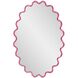 Cloud 36 X 24 inch Hot Pink Mirror