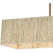 Abaca 5 Light 40 inch Satin Brass Linear Chandelier Ceiling Light