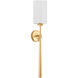 Sterling 1 Light 5.5 inch Vintage Gold Leaf Wall Sconce Wall Light