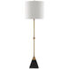 Recluse 35.5 inch 60 watt Vintage Brass/Black Table Lamp Portable Light