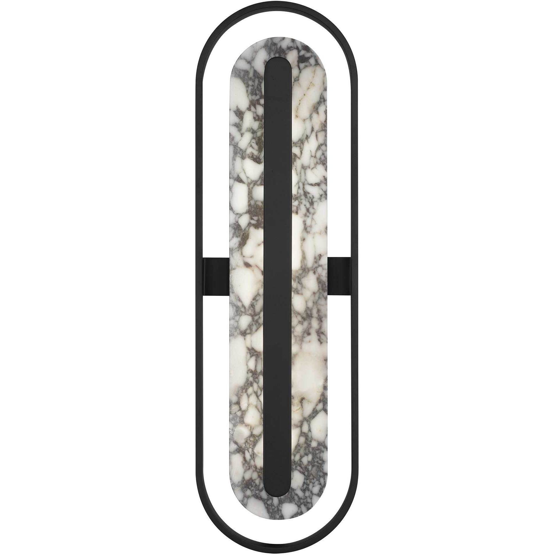 Roundabout LED 34 inch Sand Black Outdoor Wall Sconce