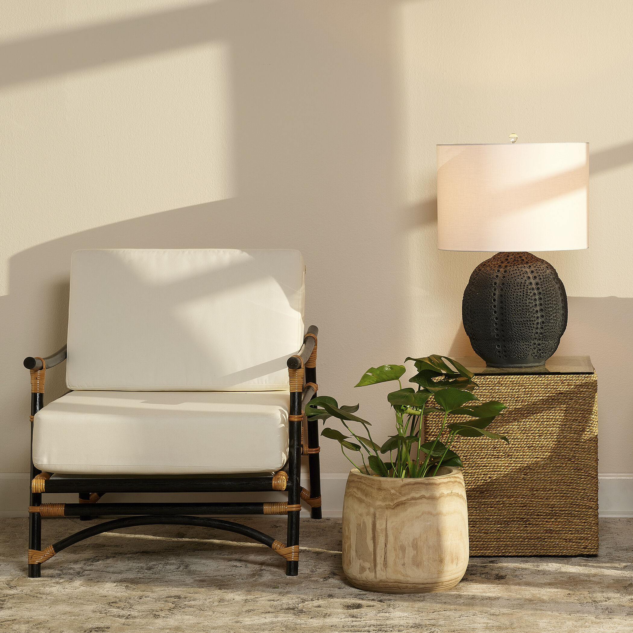 Brea 13.5 X 12 inch Wooden Vase