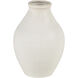 Faye 10 X 6.75 inch Vase in White