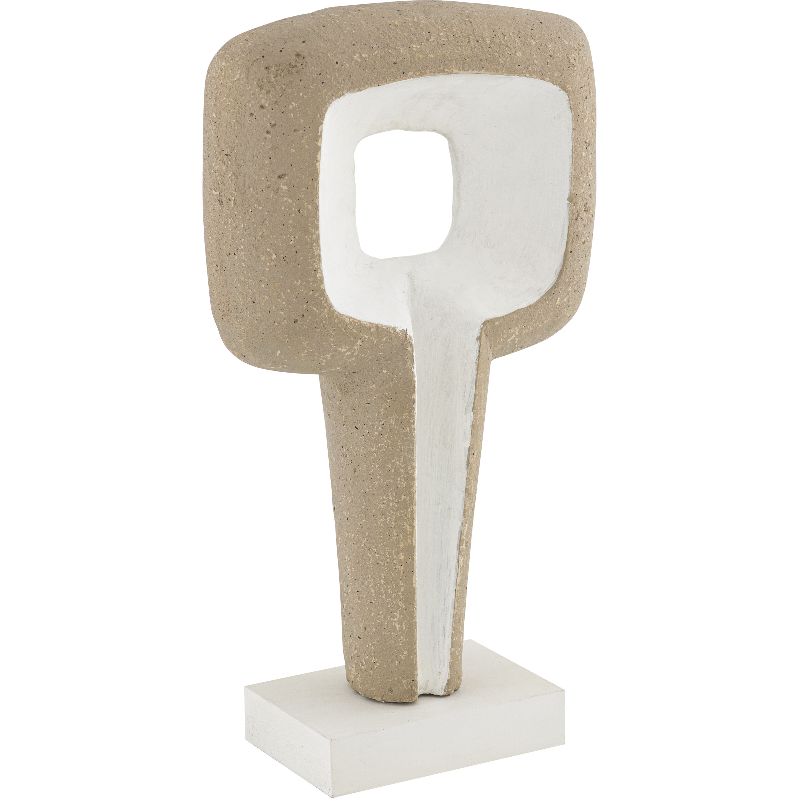 Don Beige with White Object