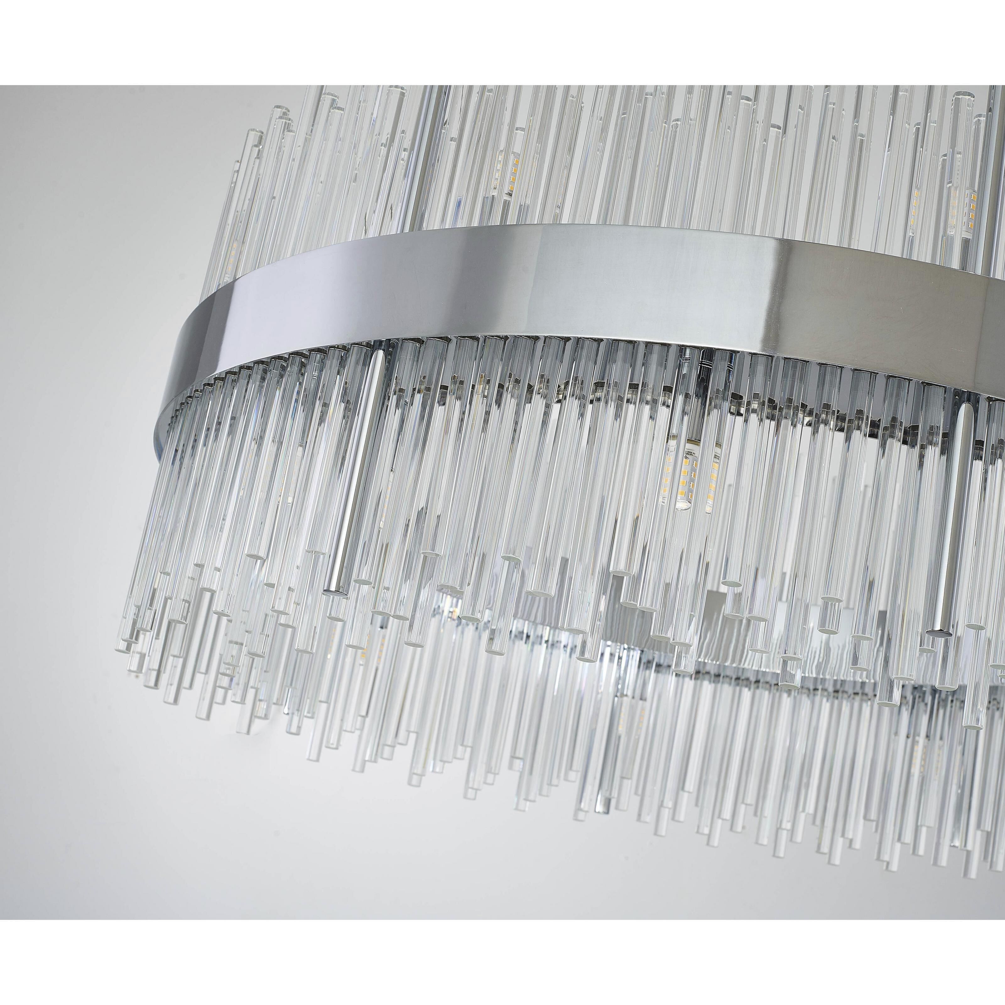 Canada LED 31.4 inch Chrome Chandelier Ceiling Light