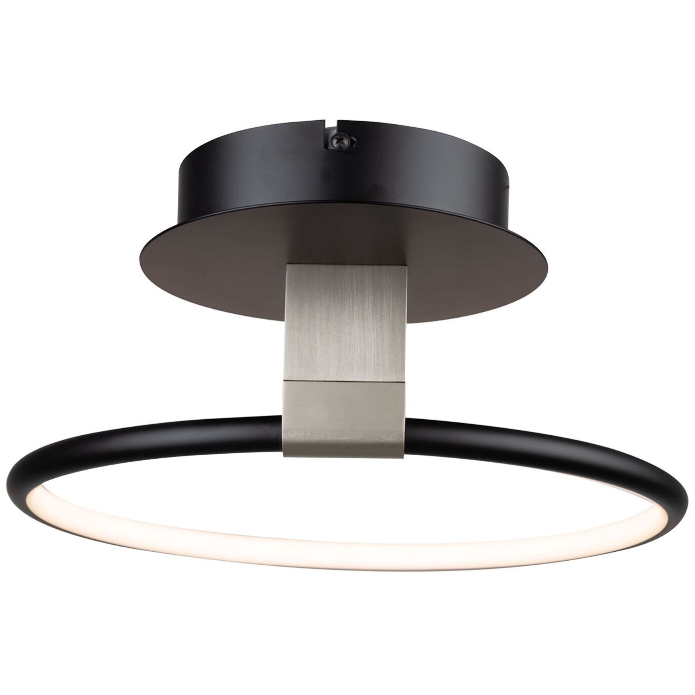 Halo LED 15 inch Black Semi-Flush Mount Ceiling Light