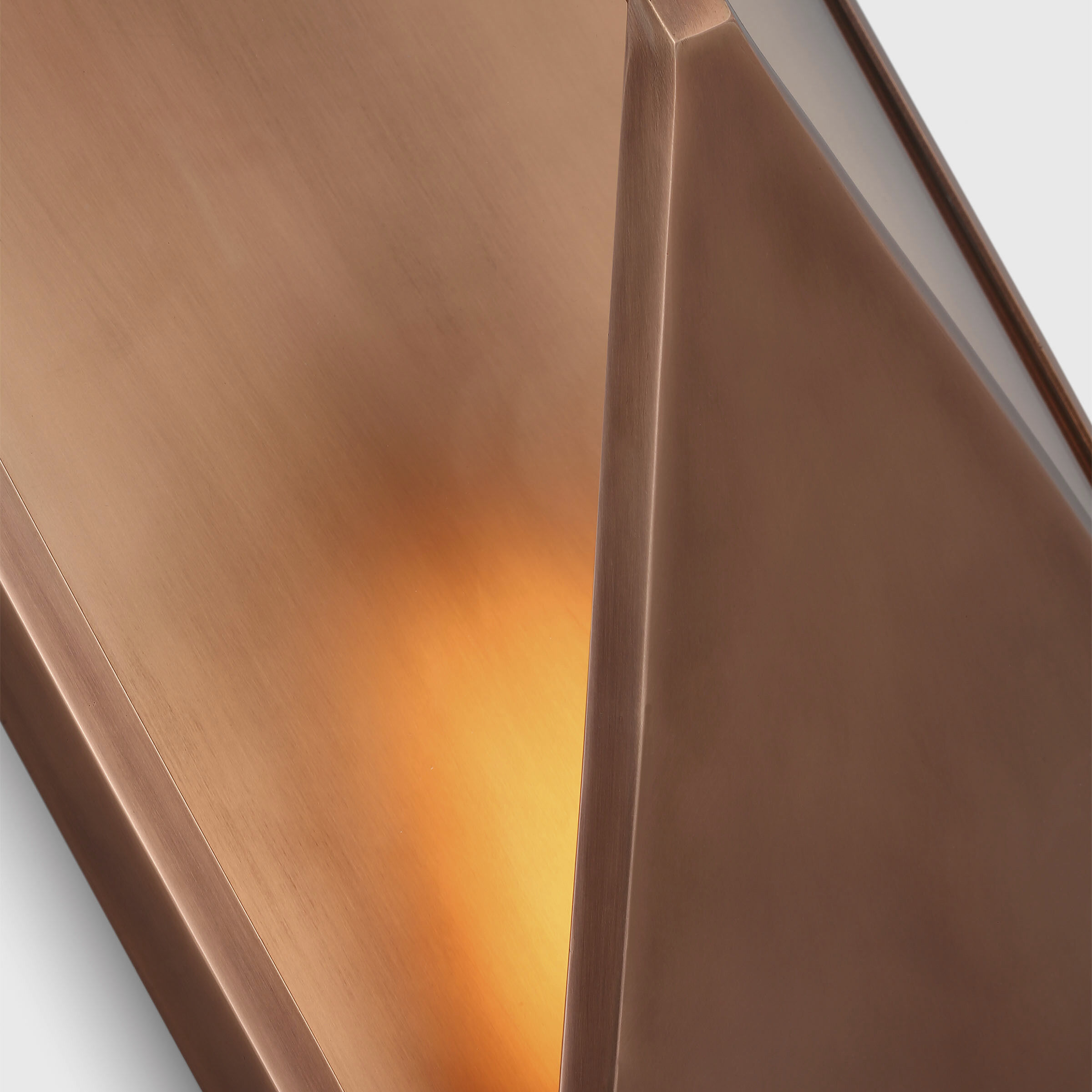 Kelly by Kelly Wearstler Punto LED 16.2 inch Natural Copper Outdoor Wall Lantern