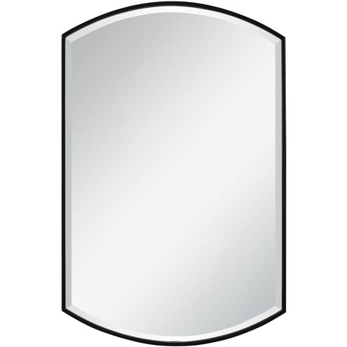 Shield 38 X 24 inch Satin Black Wall Mirror