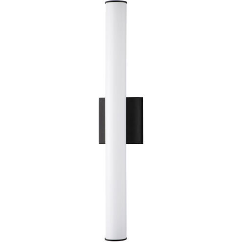 Rail LED 24 inch Black Bath Vanity Wall Light