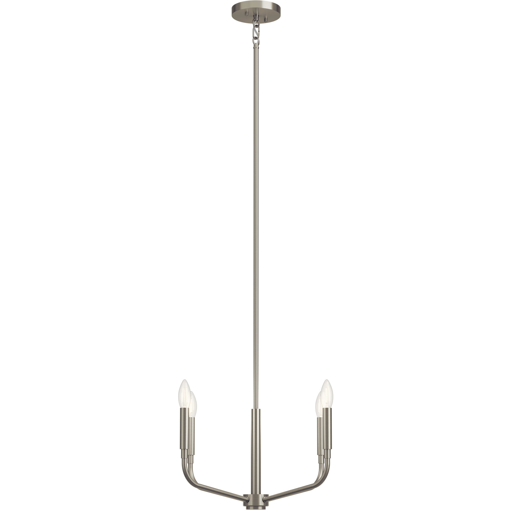 Madden 4 Light Brushed Nickel Chandelier/Semi Flush Ceiling Light