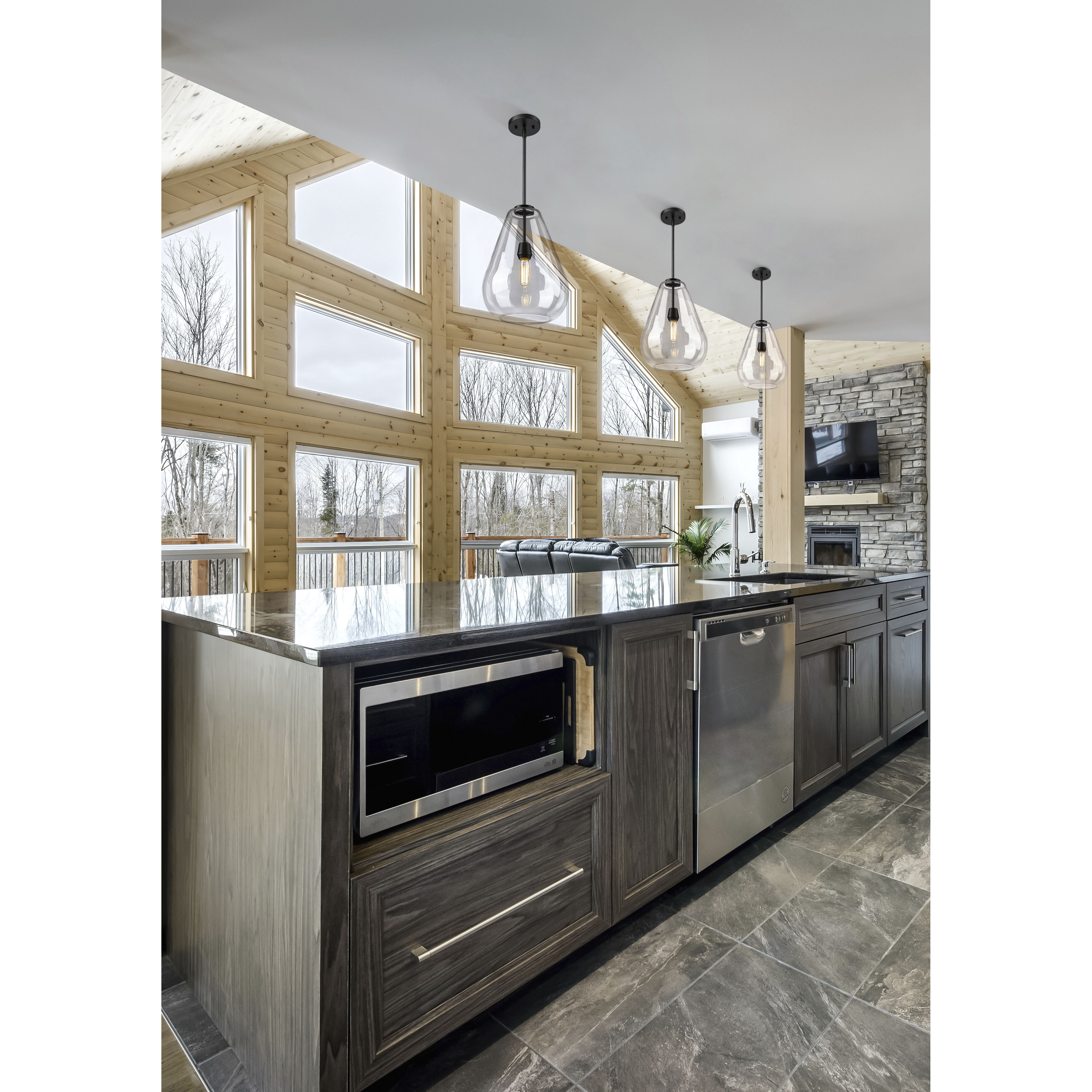 Ayra 1 Light 12 inch Matte Black Pendant Ceiling Light