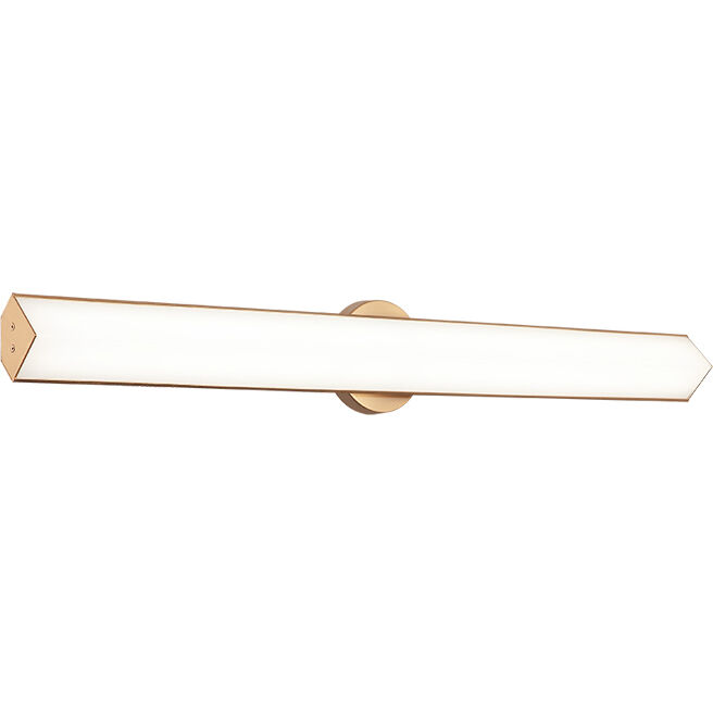 Jade LED 32.38 inch Aged Gold Brass Bath Vanity Light Wall Light