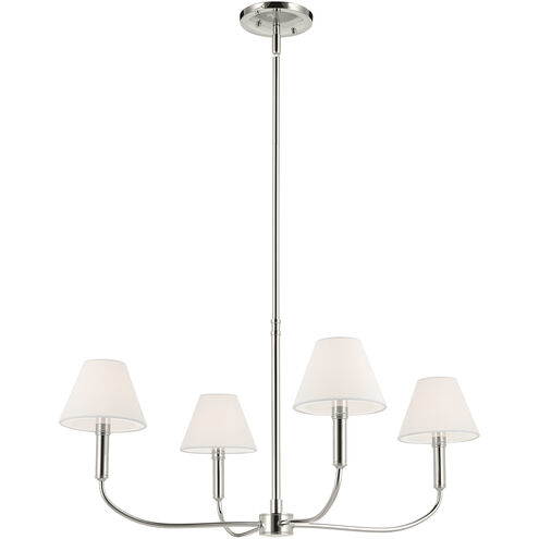 Eadie 4 Light Polished Nickel Chandelier Ceiling Light
