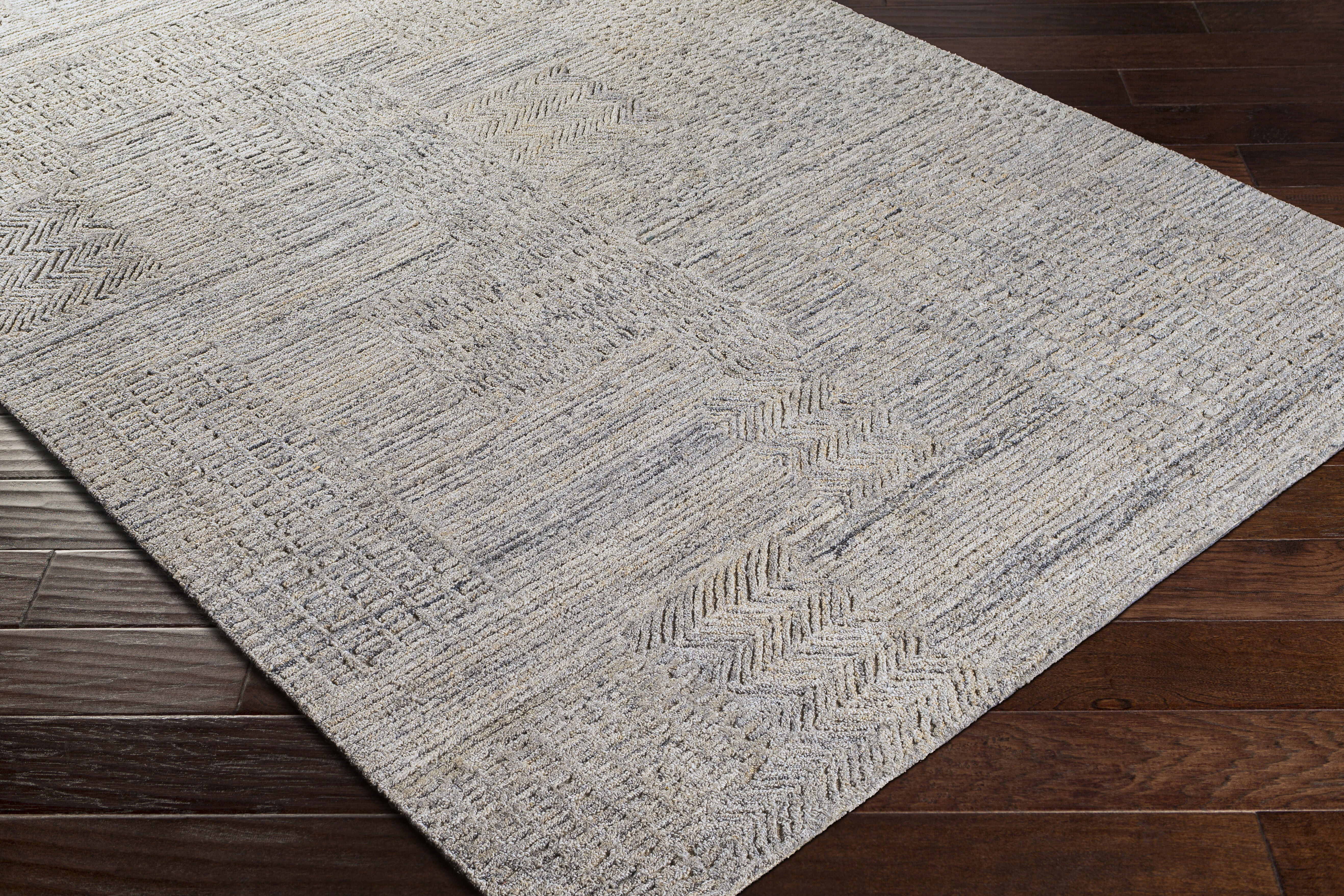 Rosario 36 X 24 inch Charcoal Rug in 2 x 3, Rectangle