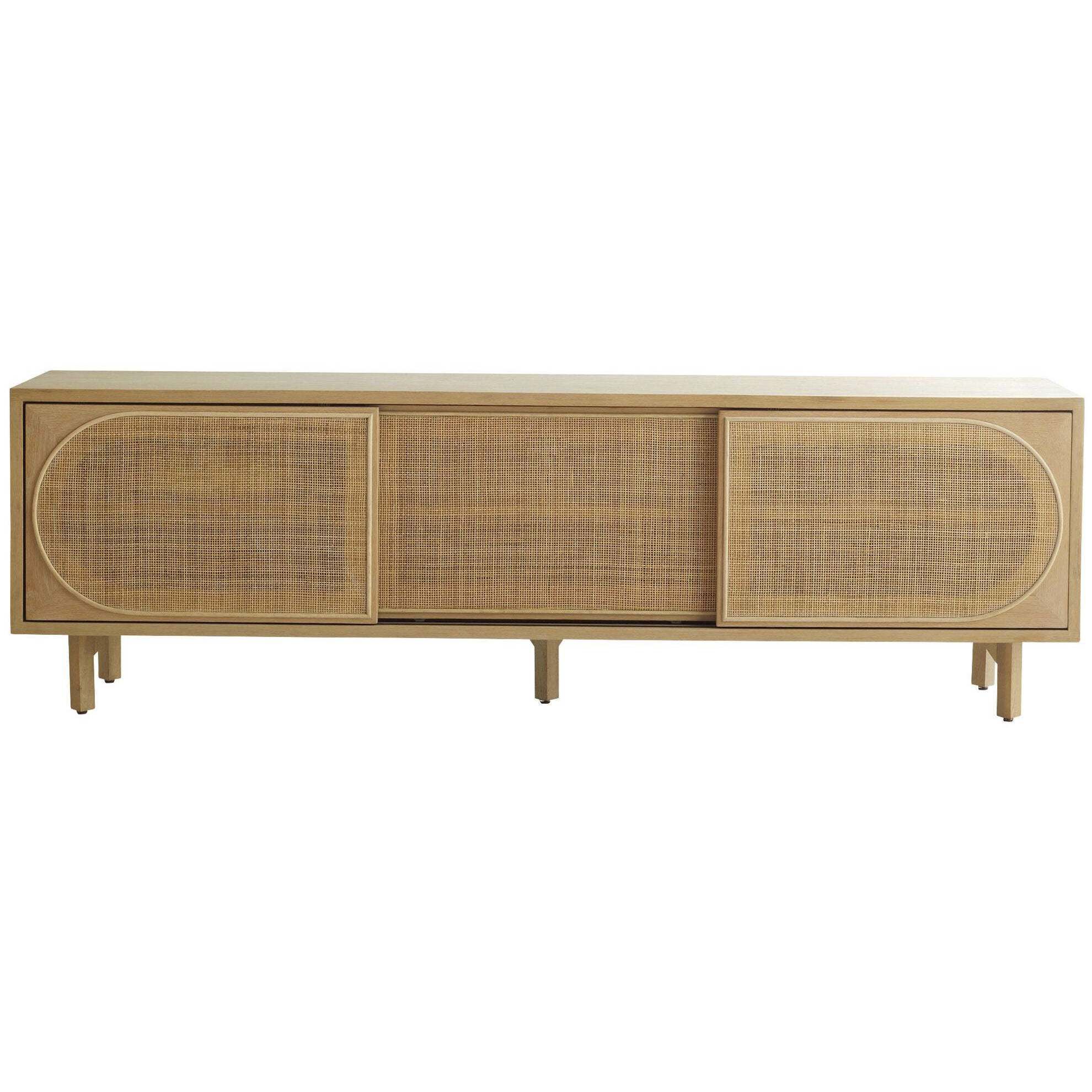 Lamu 78 inch Oak Media Cabinet