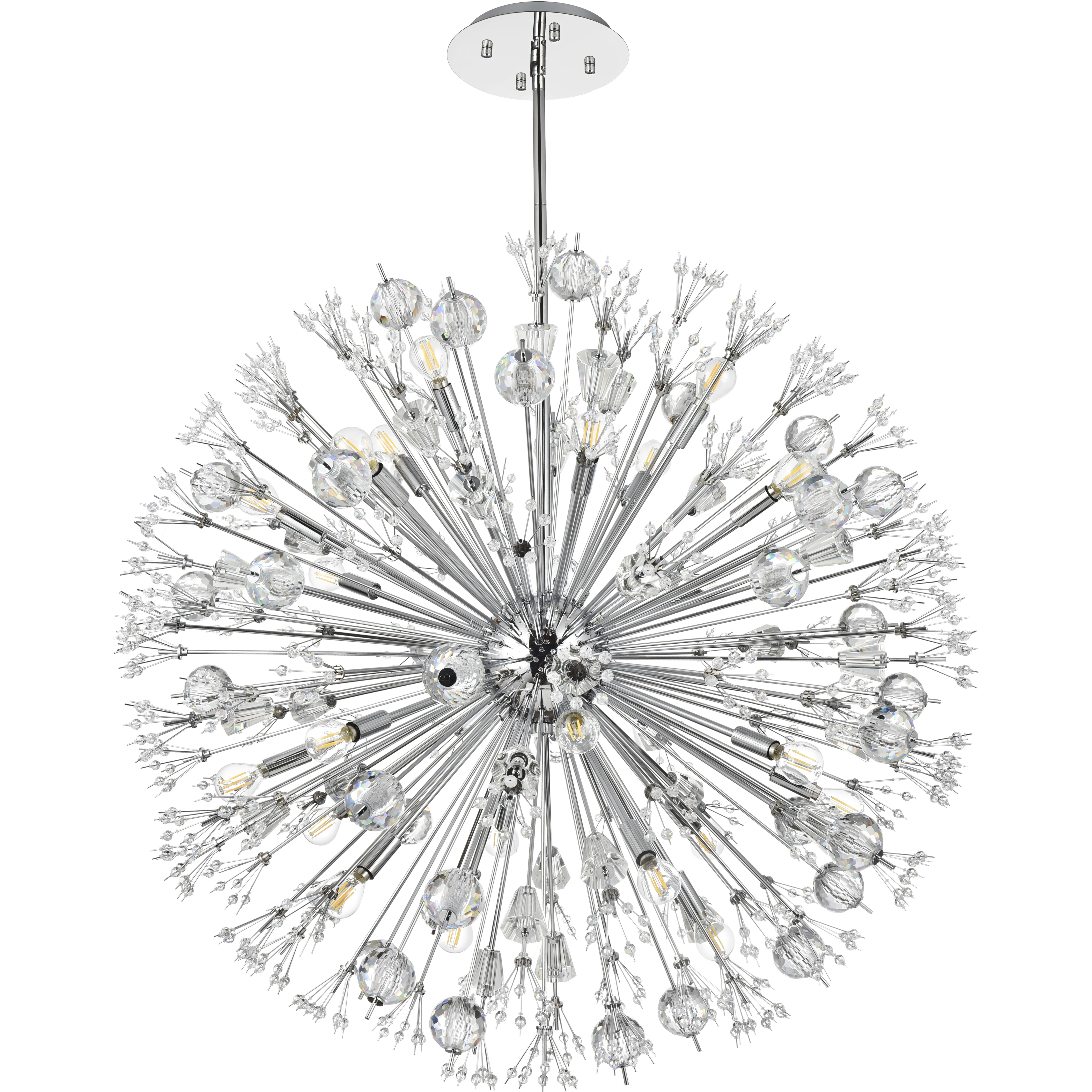Vera 24 Light 38 inch Chrome Pendant Ceiling Light