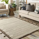 Cherokee 90 X 60 inch Light Grey Rug in 5 x 8, Rectangle