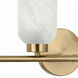 Vonda 4 Light 29 inch Aged Brass Vanity Light Wall Light