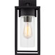 Vado 1 Light 14.63 inch Black Outdoor Wall Lantern