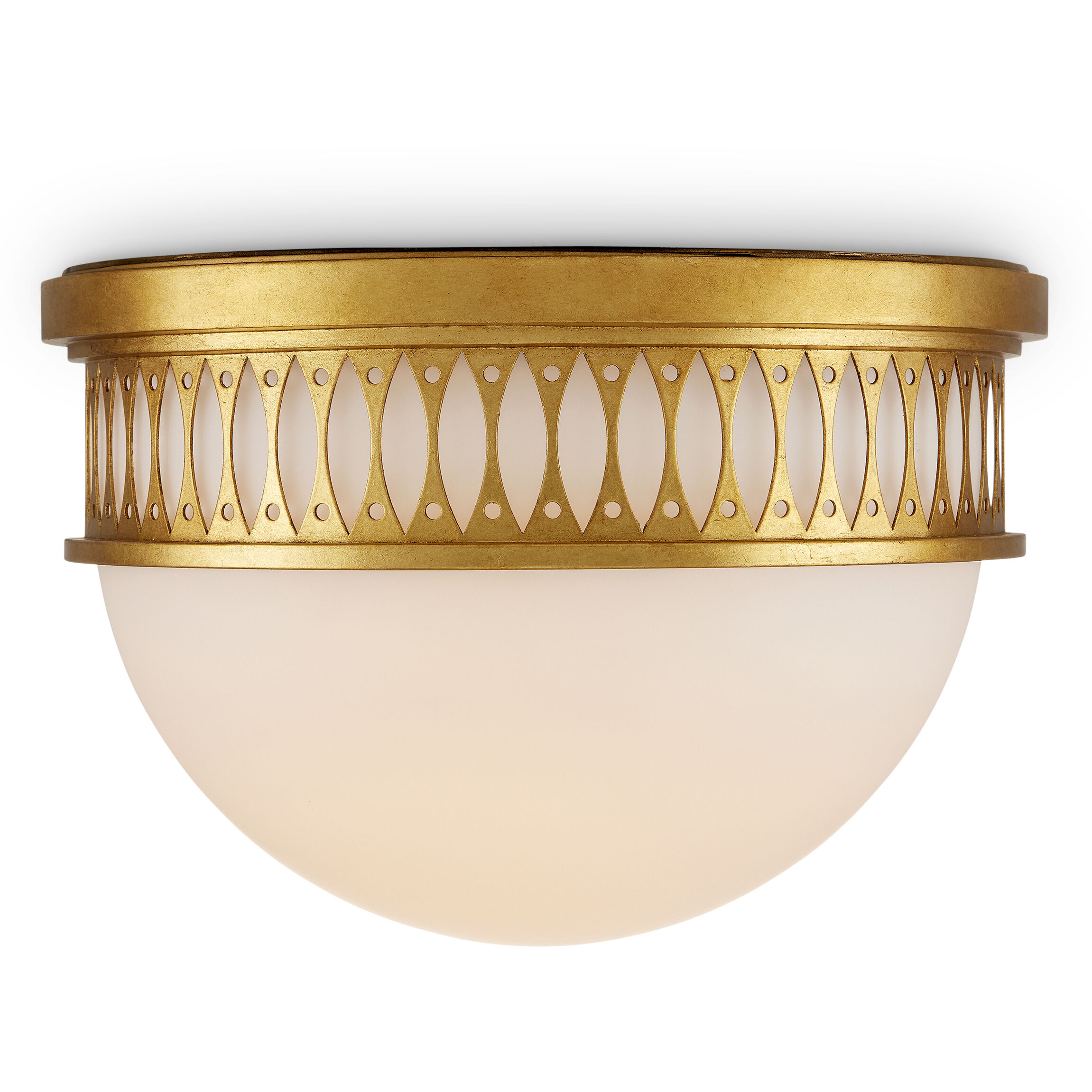 Lola 1 Light 16.25 inch Contemporary Gold Leaf/Painted Contemporary Gold Flush Mount Ceiling Light, Bunny Williams Collection