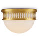 Lola 1 Light 16.25 inch Contemporary Gold Leaf/Painted Contemporary Gold Flush Mount Ceiling Light, Bunny Williams Collection