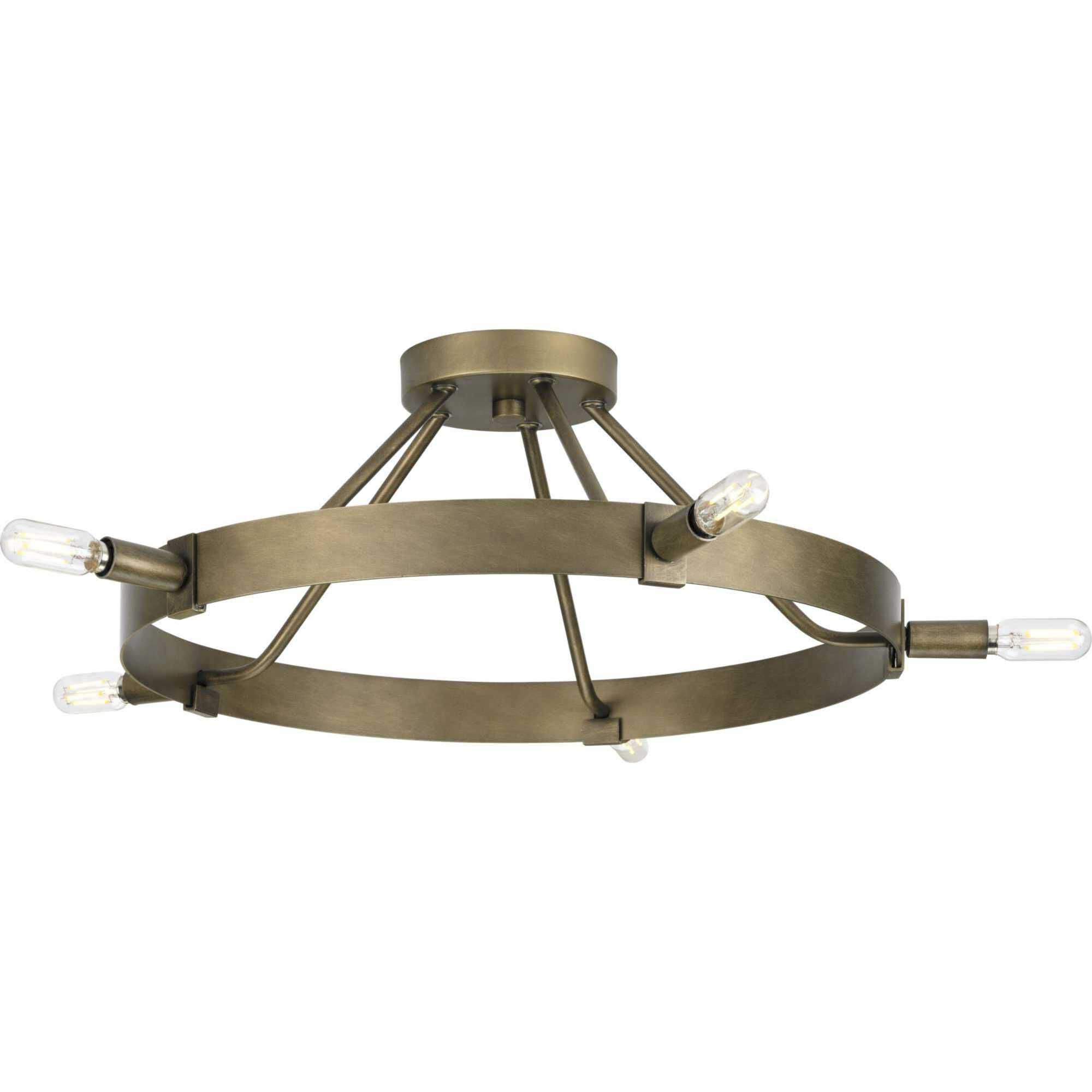 Breckenridge 5 Light 22.5 inch Aged Bronze Pendant Ceiling Light, Design Series