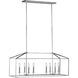 Perryton Linear Chandelier Ceiling Light in Chrome