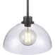 Julian 1 Light 14 inch Matte Black Pendant Ceiling Light