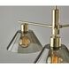 Zoe 3 Light 25.5 inch Antique Brass Chandelier Ceiling Light