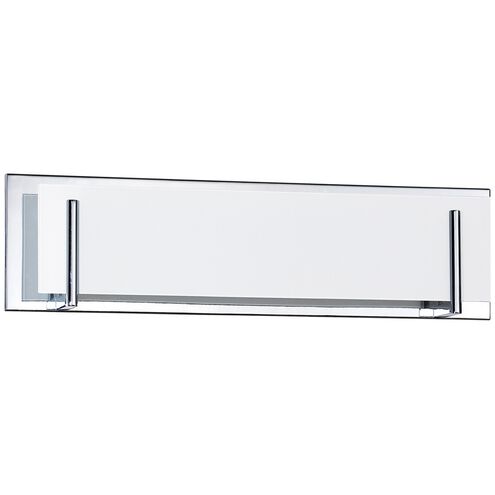 Aurora 8 Light 24 inch Chrome Vanity Light Wall Light in White