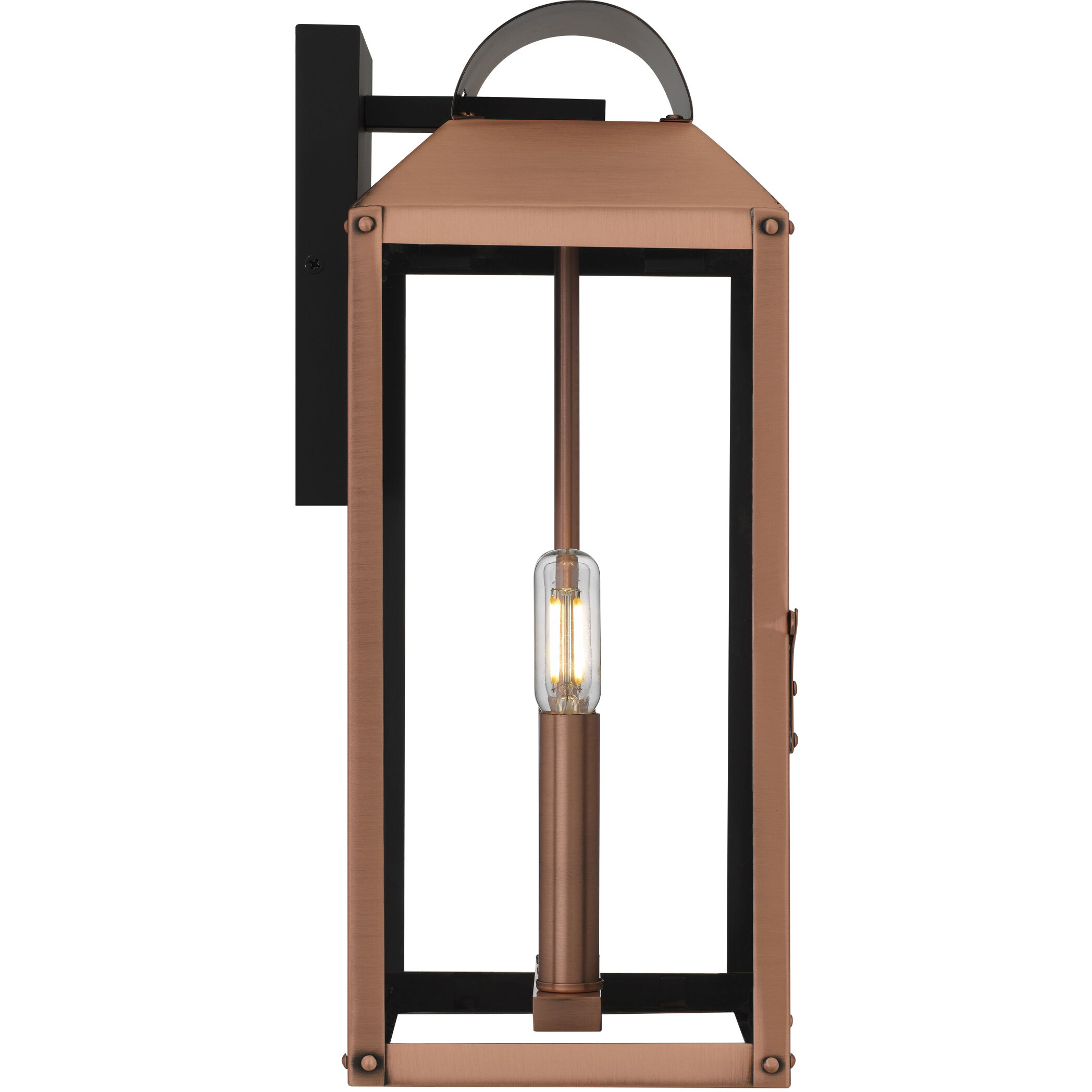 Beryn 2 Light 15.5 inch Aged Copper Outdoor Wall Lantern